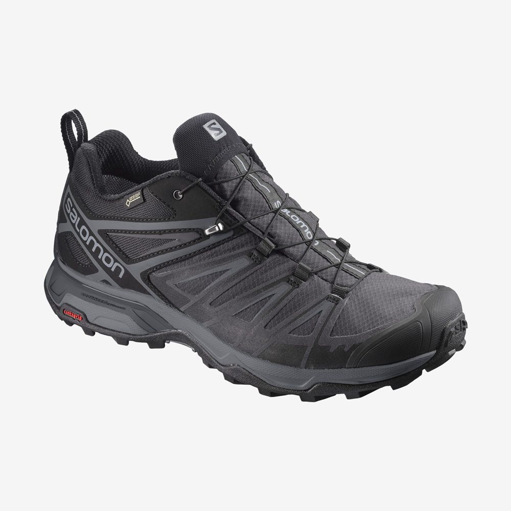 Buty Trekkingowe Męskie Salomon X ULTRA 3 GORE-TEX - Czarne - Polska (917-TWNKZQ)